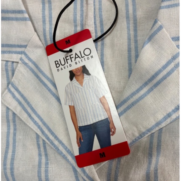 Linen Button Up, M - Picture 2 of 4